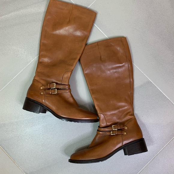 cole haan nike air boots brown